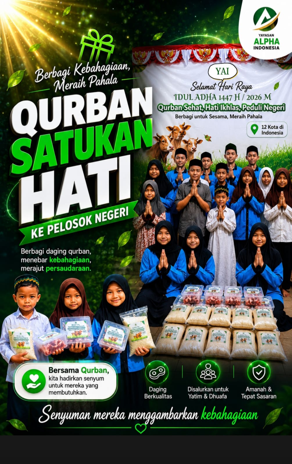 Laporan Kegiatan Hari Raya Qurban Idul Adha 1447 Hijriyah di Yayasan Alpha Indonesia Cabang Cilegon Banten