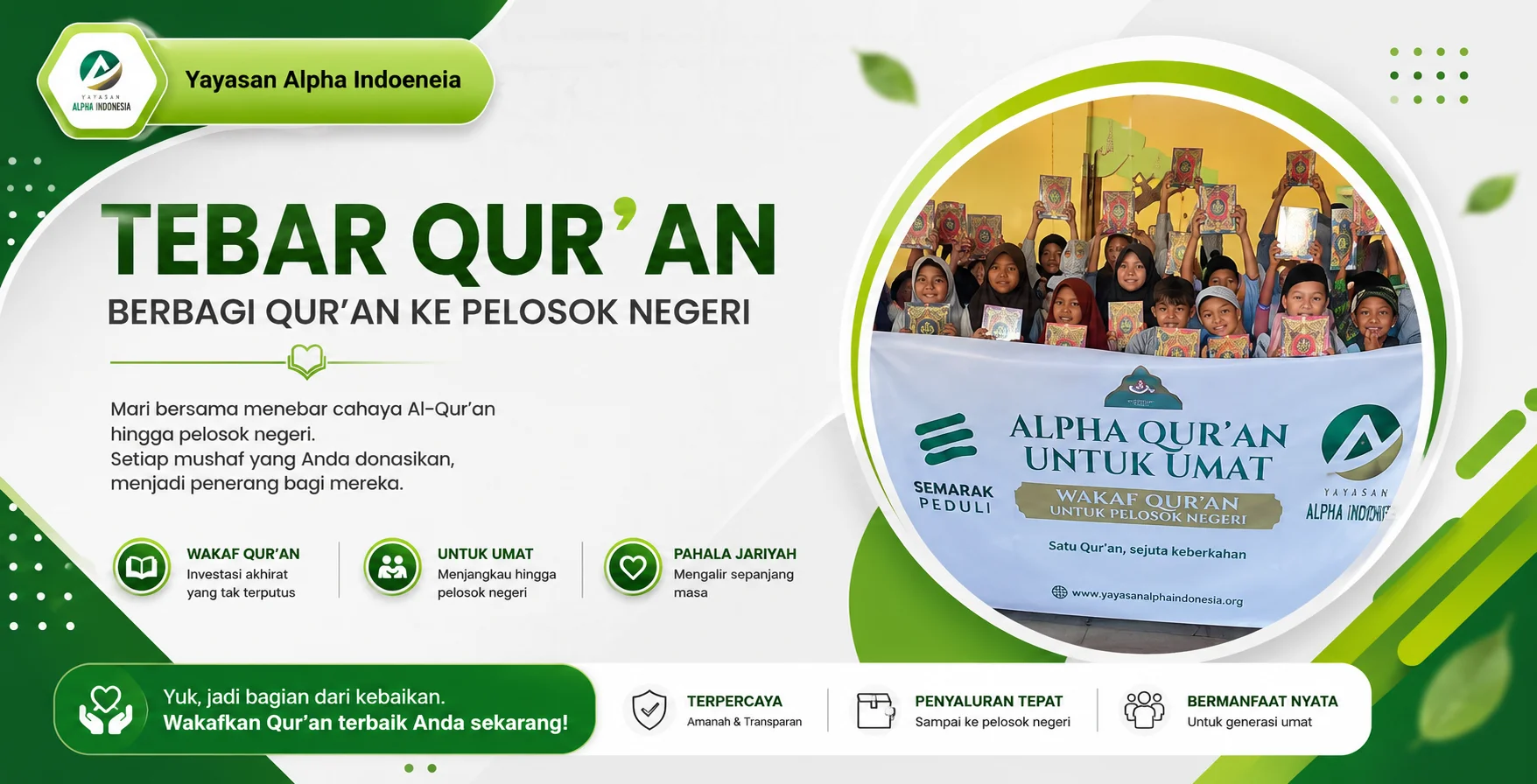 Sedekah Berupa Al Qur’an Untuk Pesantren dan Mushalla di Pelosok Negeri