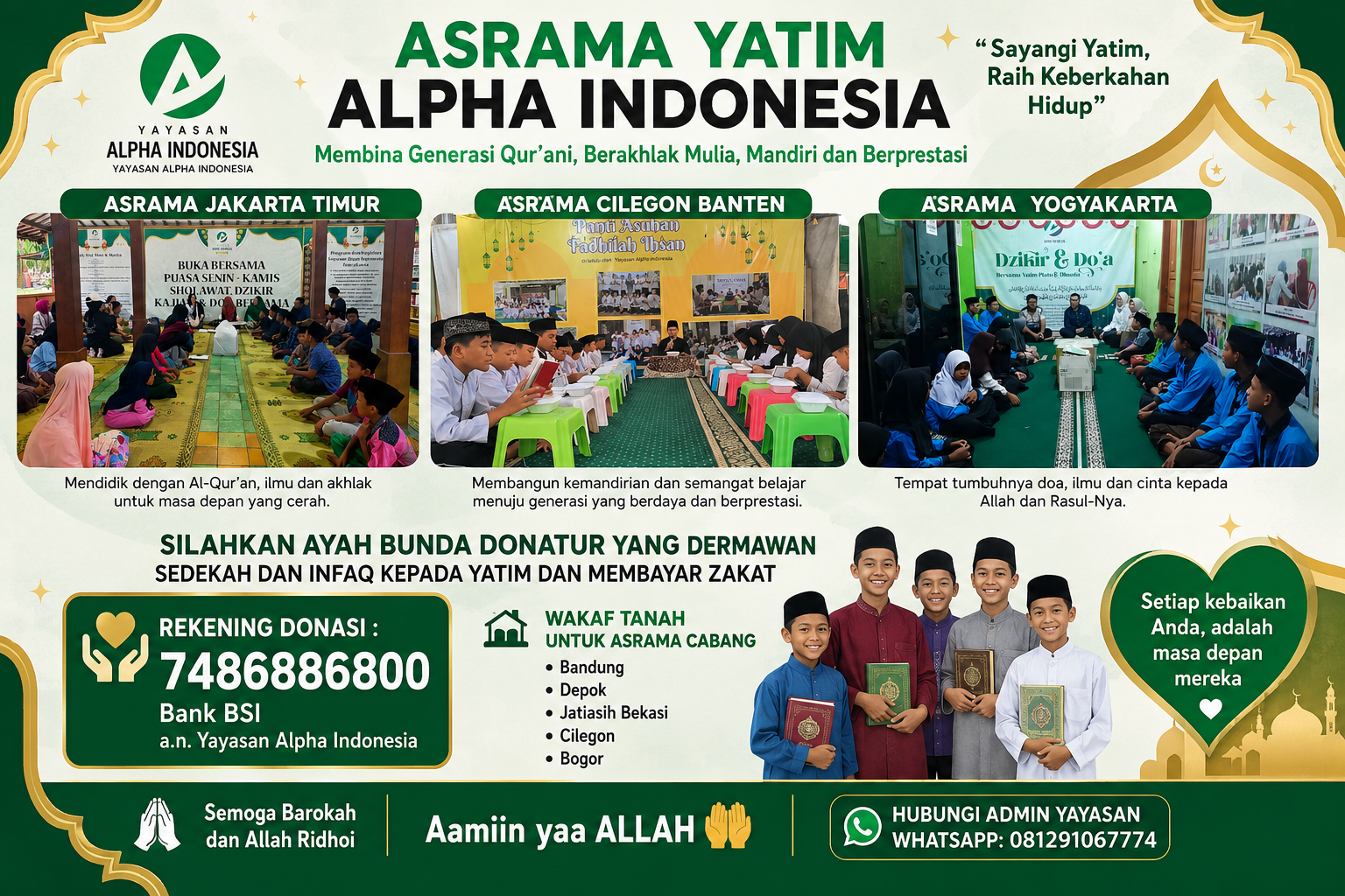 Asrama Peduli Yatim Alpha Indonesia