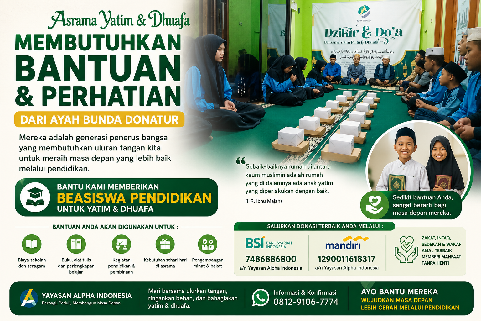 Asrama Panti Asuhan Yang Membutuhkan Bantuan Kita